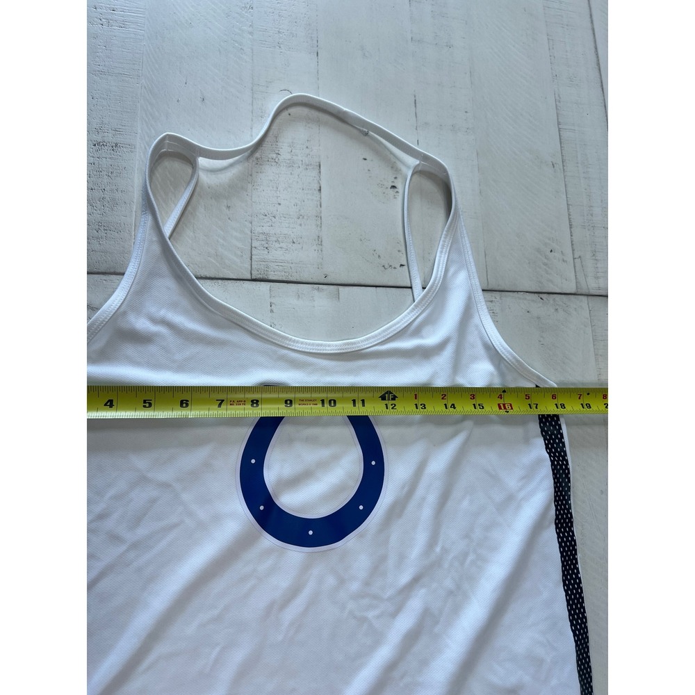 Nike Indianapolis Colts Womens Dri-FIT Tank Top White NFL Team Apparel Large - Picture 6 of 7